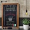 Better Office Products Magnetic Wall Chalkboard, 20in x 30in Rustic Wood Frame, 4 Chalk Markers/Chalk/Eraser, Rustic Brown 00821 - alternate 4